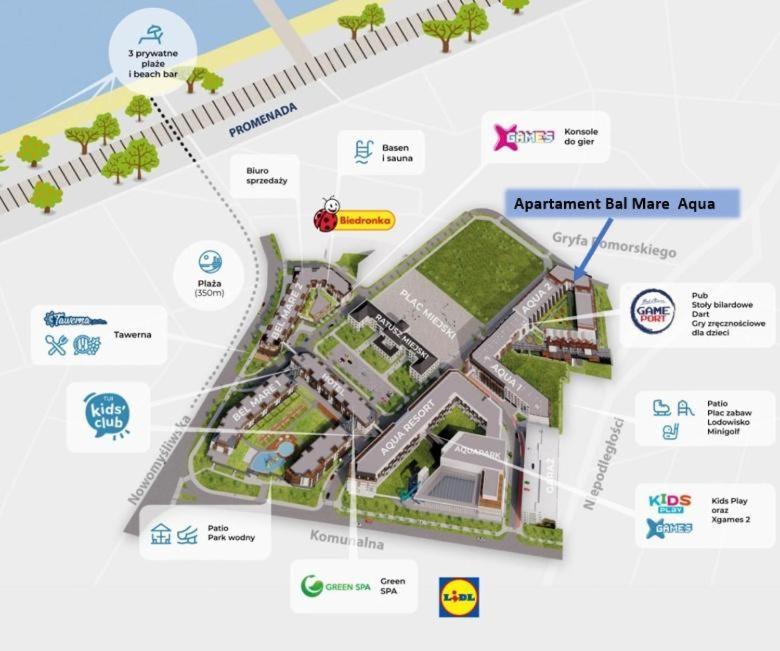 Bel Mare Aqua Apartament Parking Gratis + Taras Мендзиздрое Екстериор снимка
